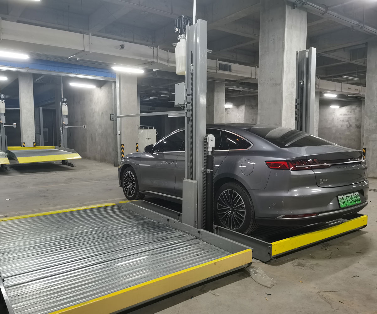 得榮雙層升降平移式機械停車場回購
