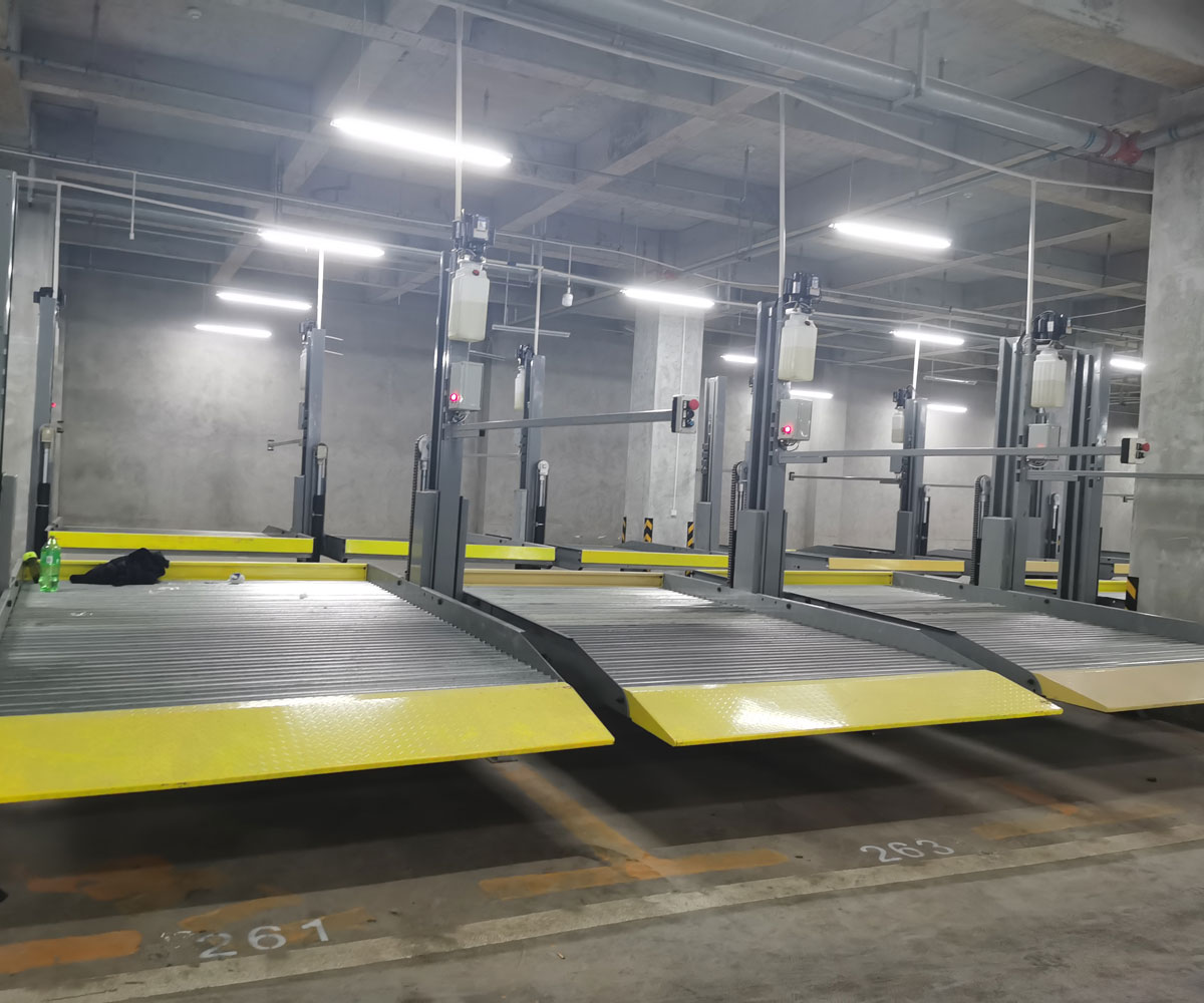 東坡兩層簡易升降機械停車場回收