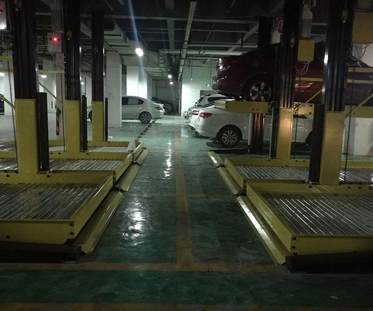 得榮二層升降橫移式機械立體車庫長租