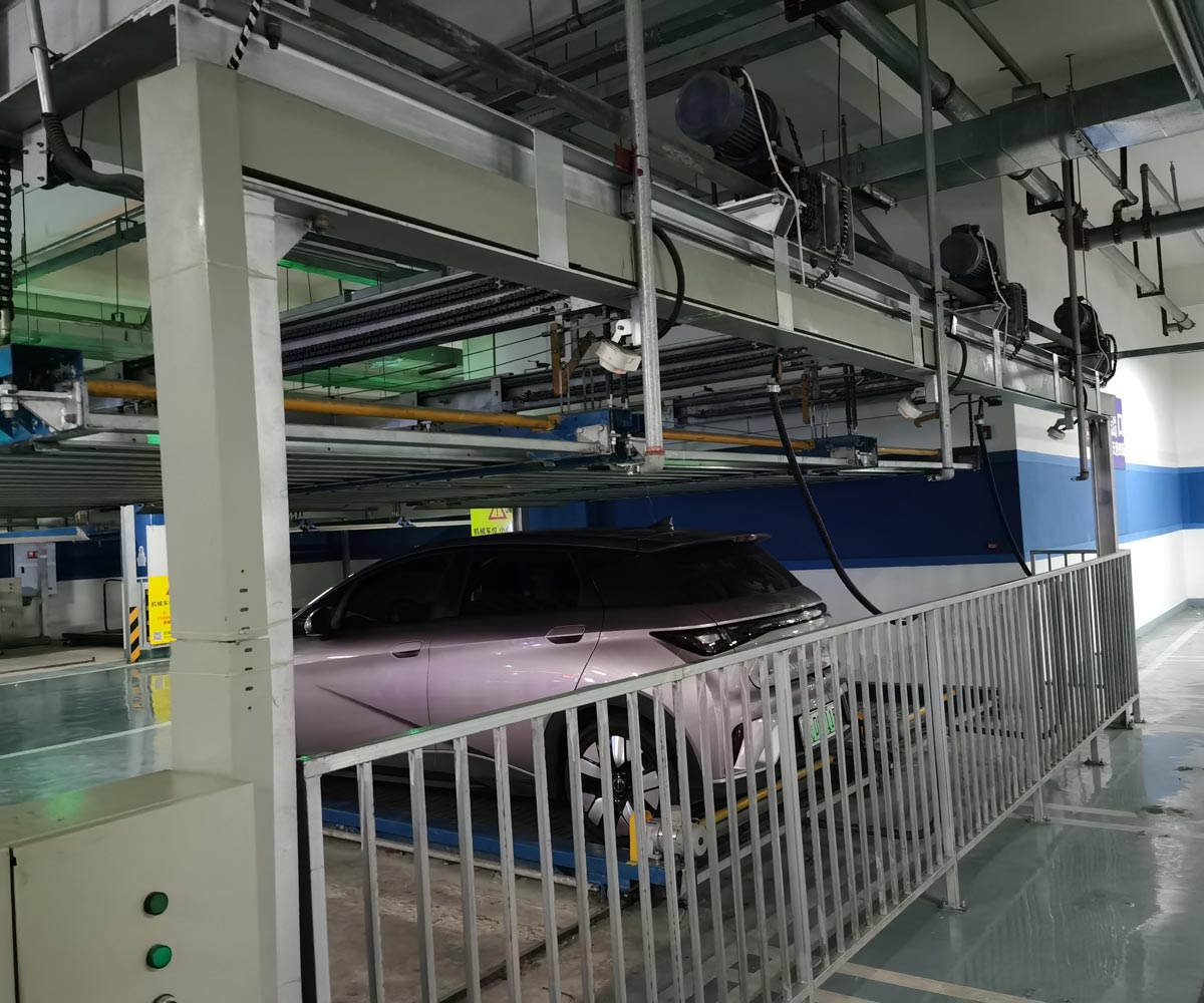 涼山單列PSH2二層升降橫移機械式立體停車設備